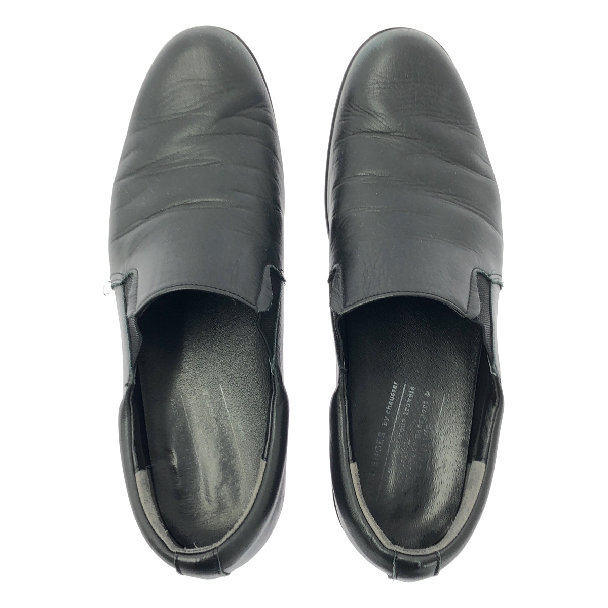 TRAVEL SHOES by chausser / トラベルシューズバイショセ レザー スリッポン シューズ