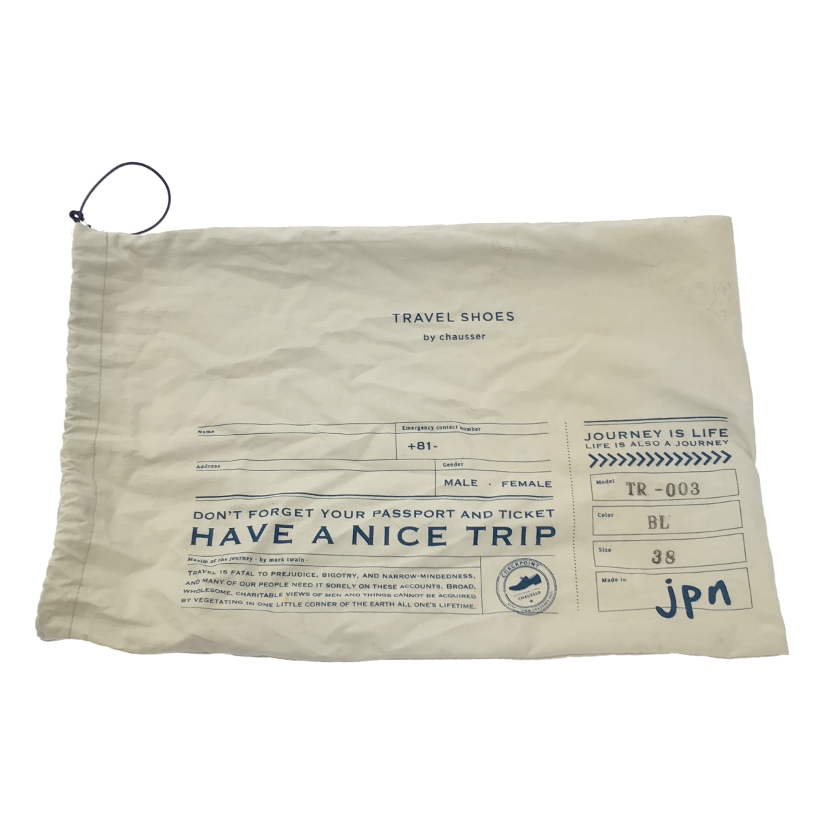 TRAVEL SHOES by chausser / トラベルシューズバイショセ レザー スリッポン シューズ