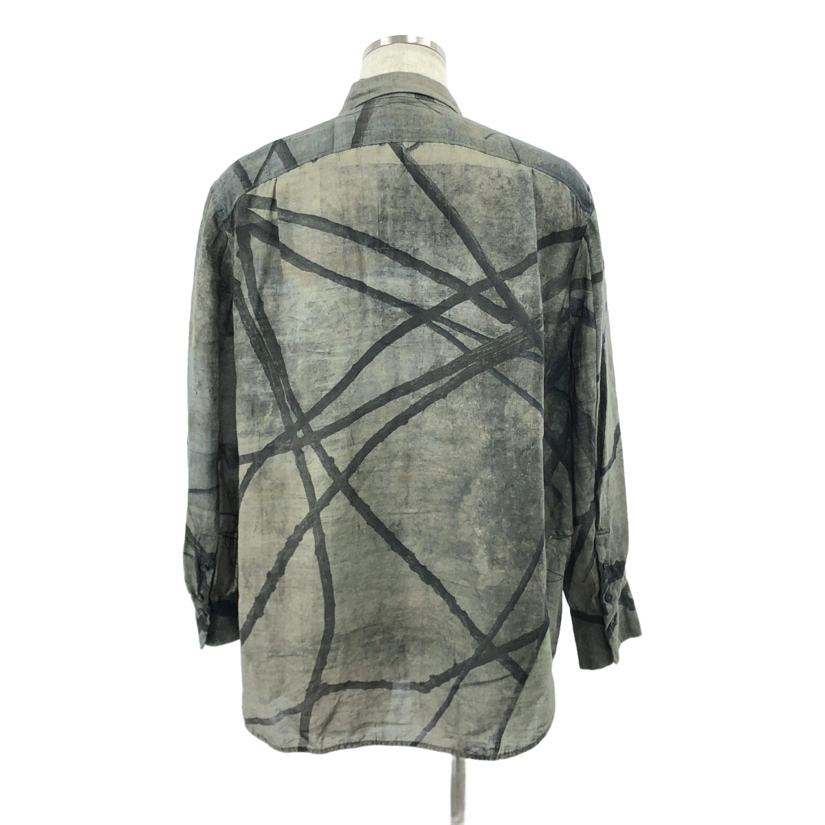 ziggy chen / ジギーチェン Digital Print Asymmetric Shirt / 総柄 オーバー シャツ
