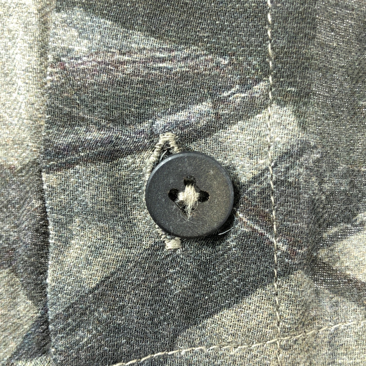 ziggy chen / ジギーチェン Digital Print Asymmetric Shirt / 総柄 オーバー シャツ