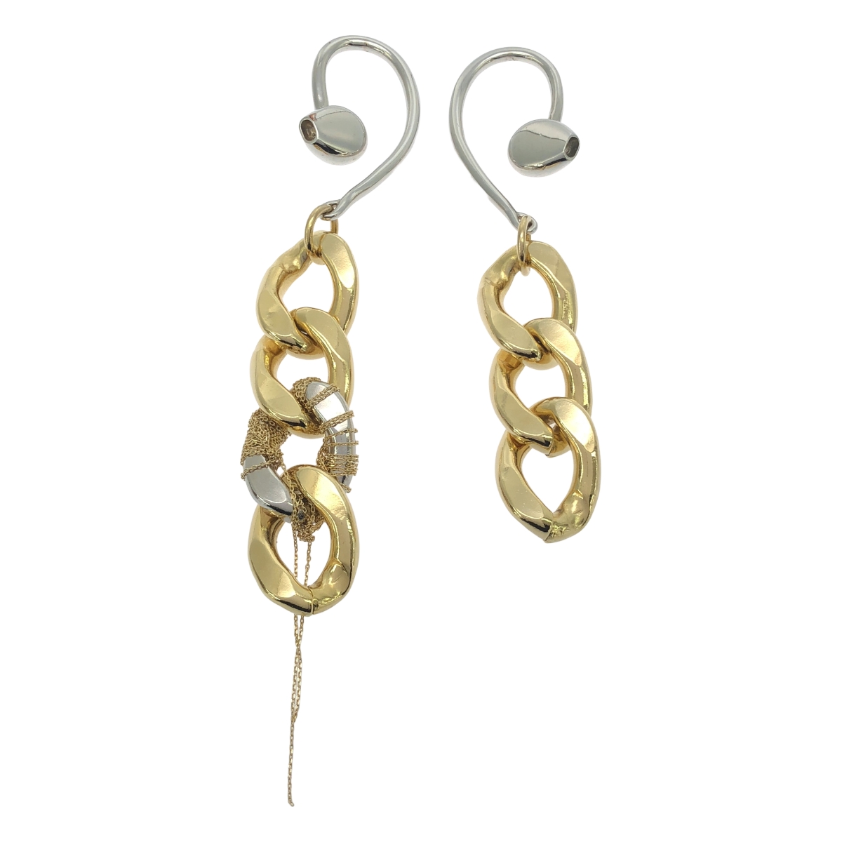 sacai / サカイ double chain / チェーン イヤリング