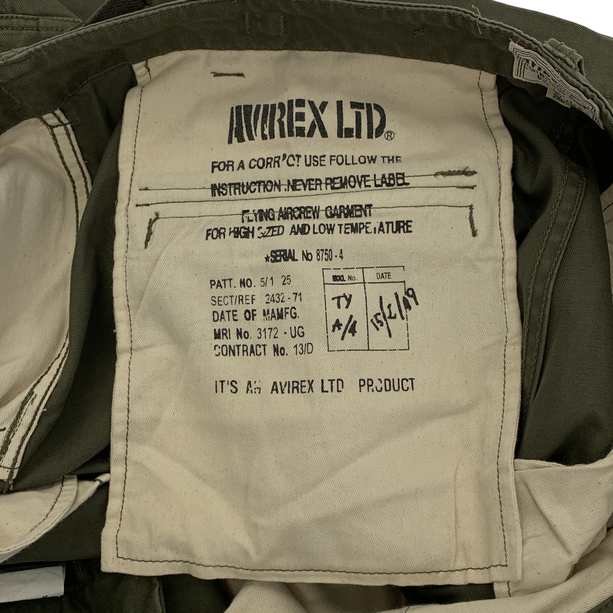 AVIREX / アヴィレックス ファティーグ カーゴ ショートパンツ