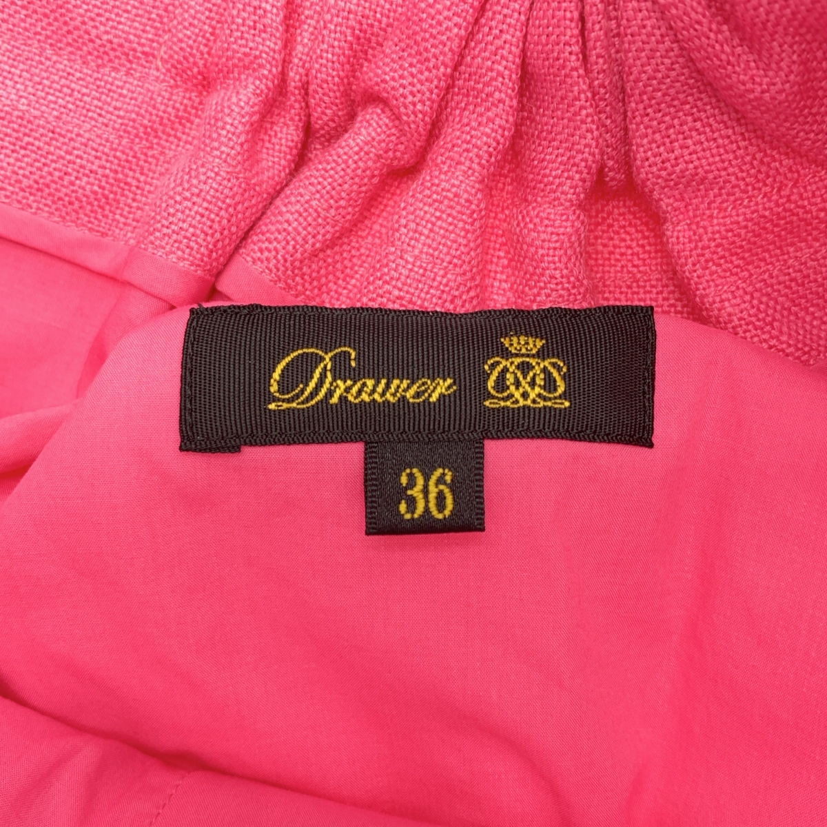 Drawer / ドゥロワー ウエスト ギャザー リボン スカート