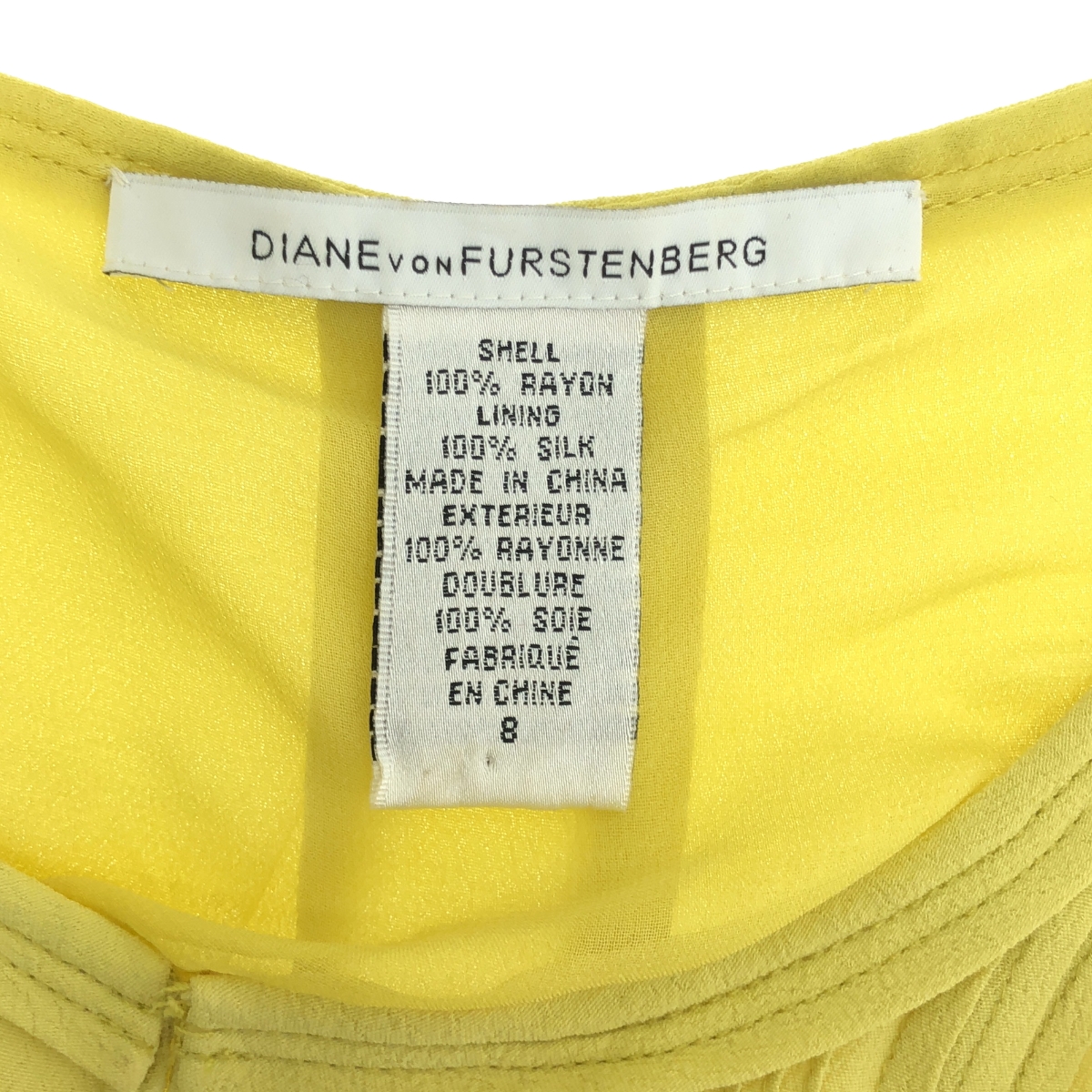 DIANE VON FURSTENBERG / ダイアンフォンファステンバーグ SLICED DRESS / レーヨン シフォン プリーツ ワンピース