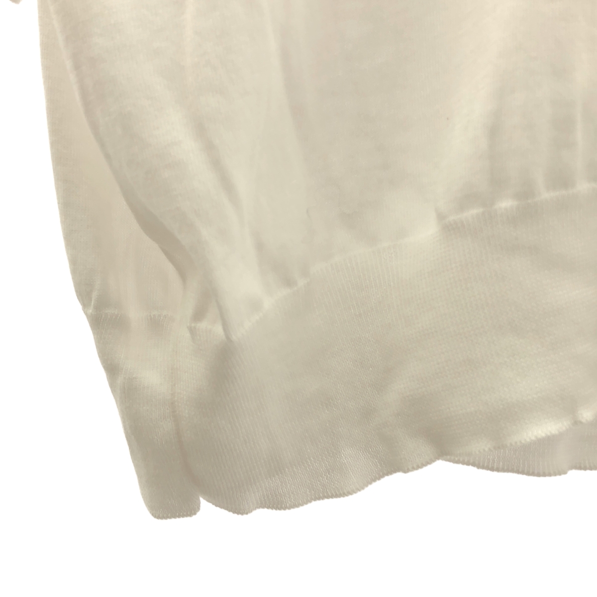 Drawer / ドゥロワー コットン ハイゲージ ハーフスリーブ ニット