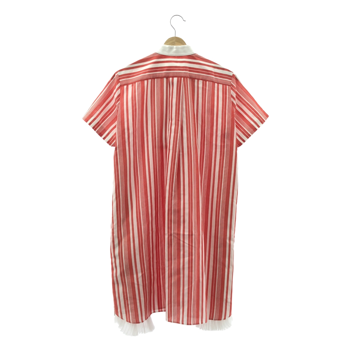 sacai / サカイ サイドジップ ストライプ シャツワンピース