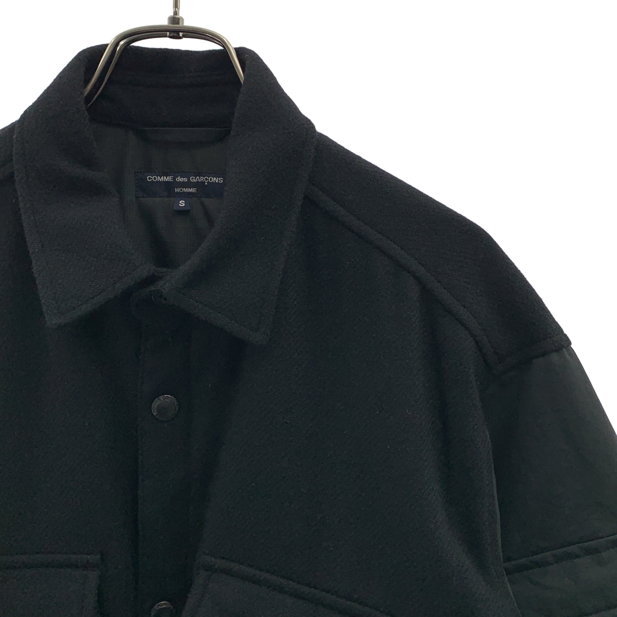 COMME des GARCONS HOMME / コムデギャルソンオム ウール ナイロン切替 中綿 CPOジャケット