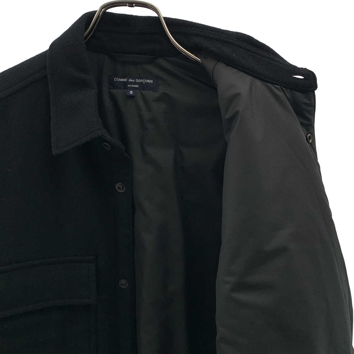 COMME des GARCONS HOMME / コムデギャルソンオム ウール ナイロン切替 中綿 CPOジャケット