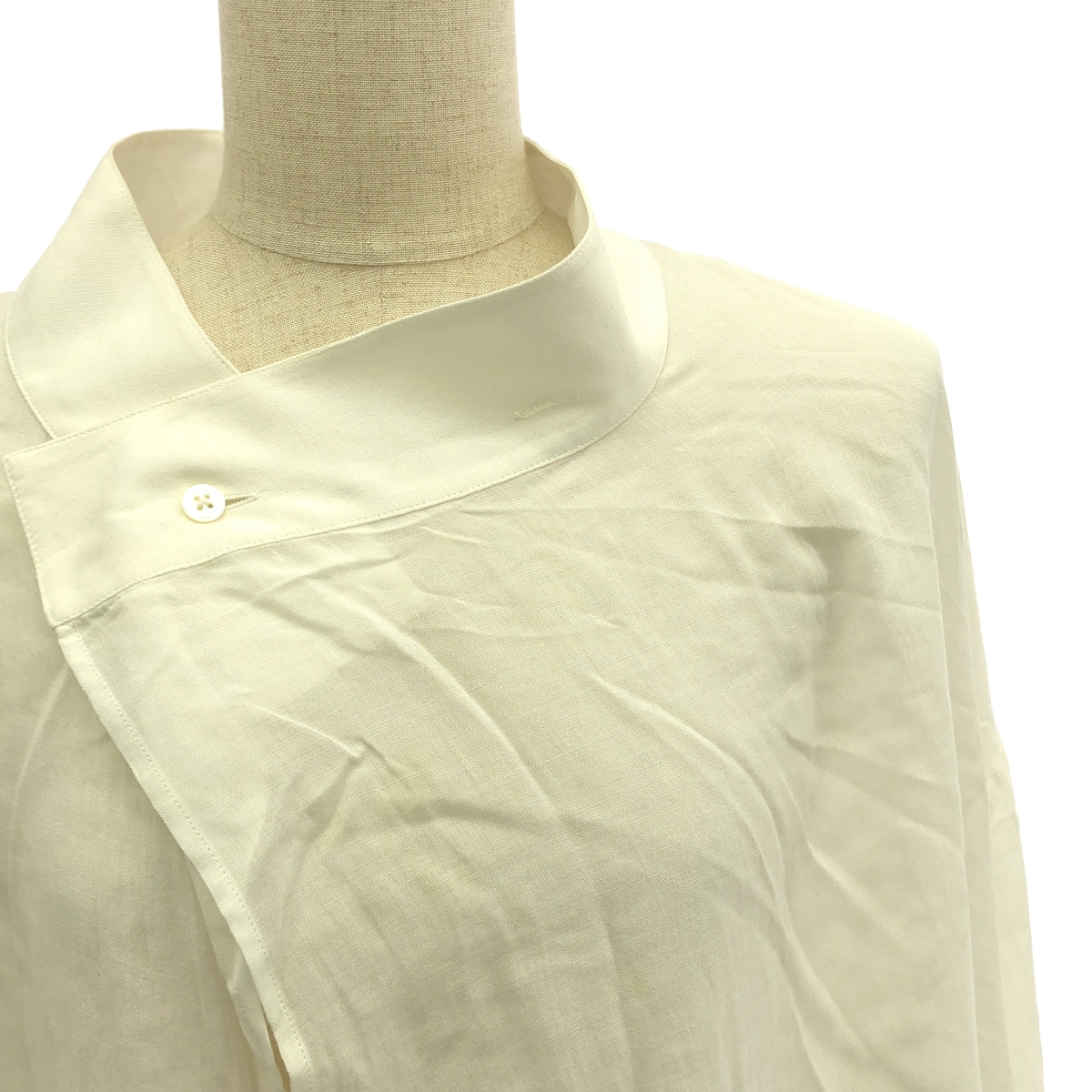 THE ROW / ザロウ 2WAY ハイネック レーヨンウール シャツワンピース