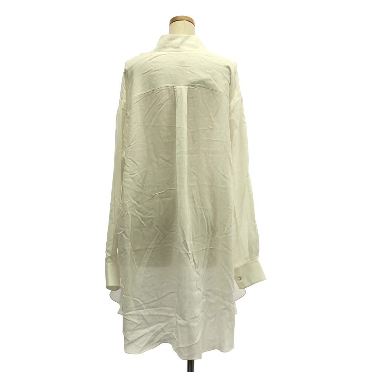 THE ROW / ザロウ 2WAY ハイネック レーヨンウール シャツワンピース