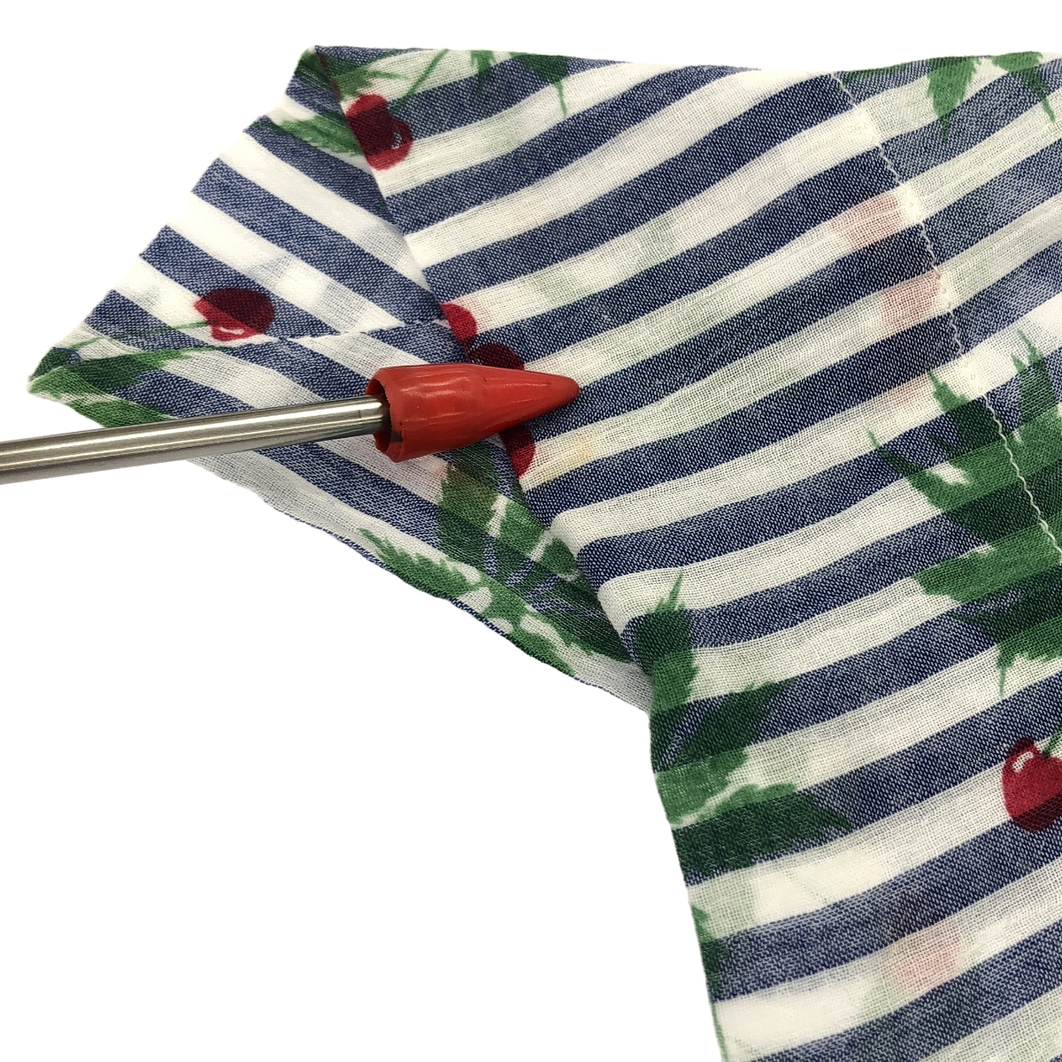 BERNHARD WILLHELM / ベルンハルトウイルヘルム 総柄 アシンメトリー ギャザー ボリューム ワンピース