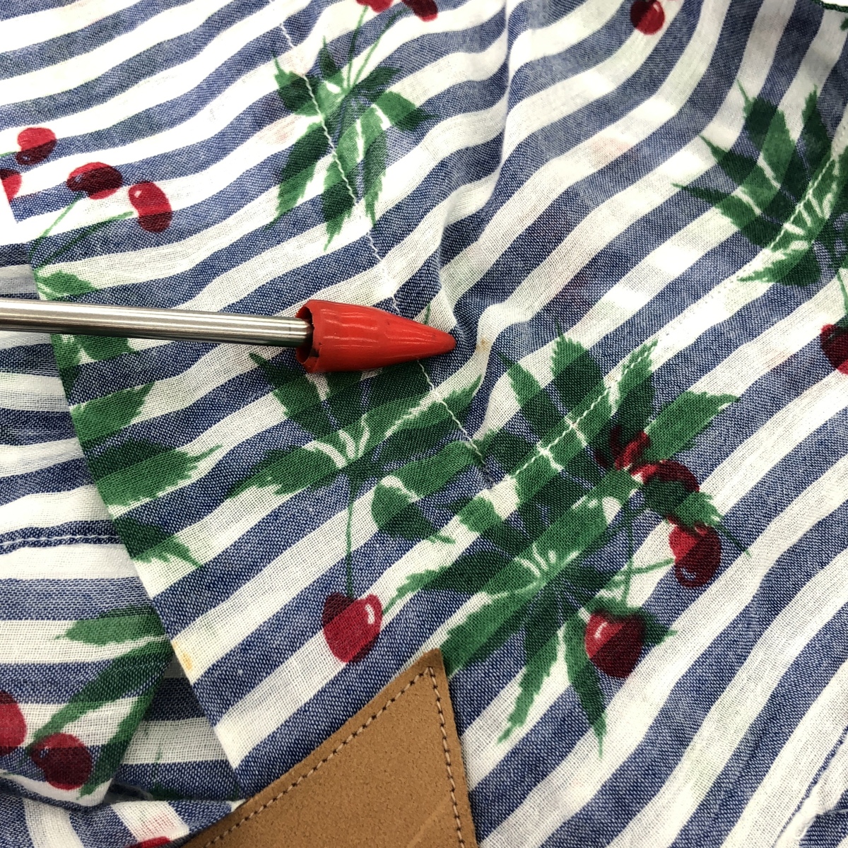 BERNHARD WILLHELM / ベルンハルトウイルヘルム 総柄 アシンメトリー ギャザー ボリューム ワンピース