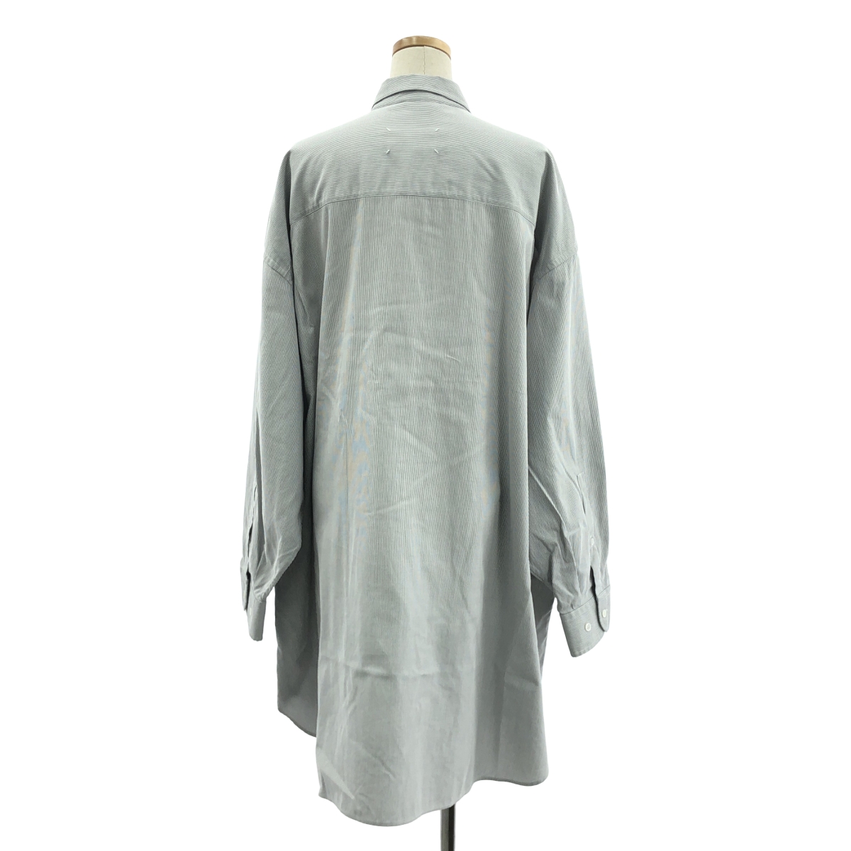 Maison Margiela / メゾンマルジェラ コットン ポプリン ストライプ オーバーサイズ シャツ ドレス ワンピース