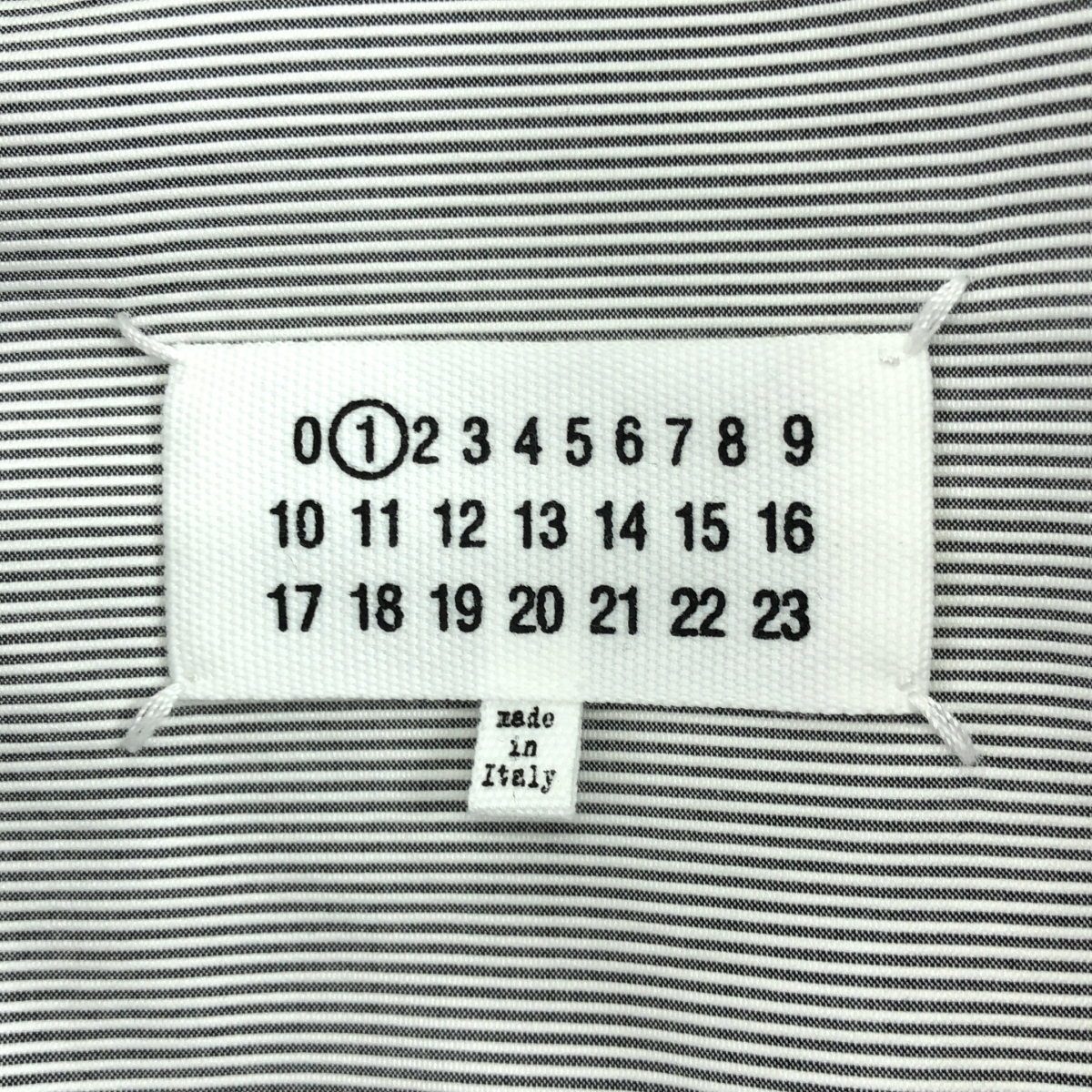 Maison Margiela / メゾンマルジェラ コットン ポプリン ストライプ オーバーサイズ シャツ ドレス ワンピース