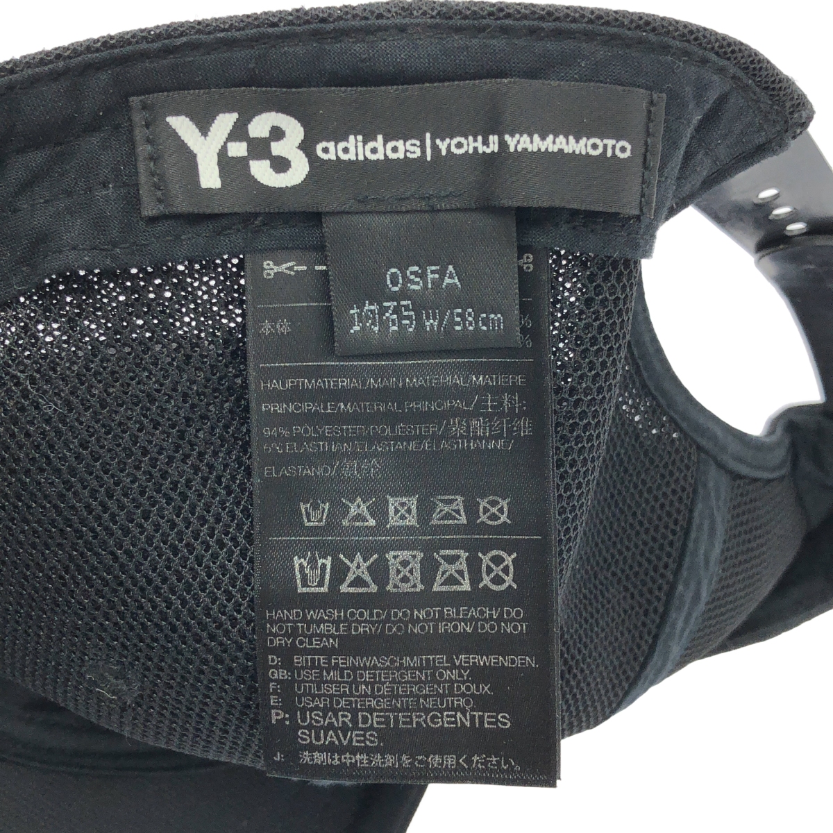 Y-3 / ワイスリー TRUCKER CAP / ロゴ トラッカー キャップ 帽子 / アジャスター調整可