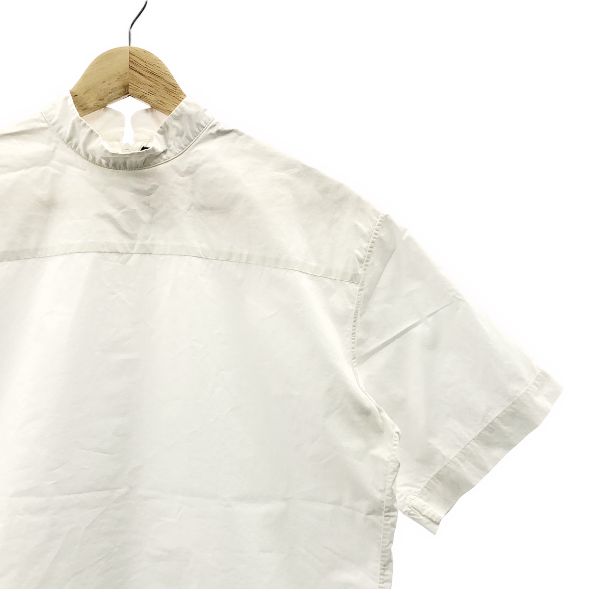 Plan C / プランシー コットン ハイネック ブラウス