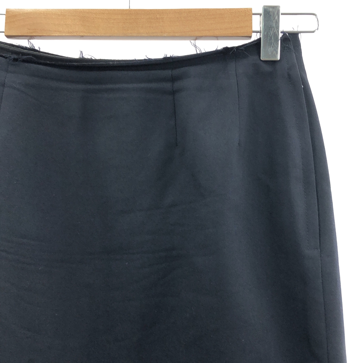 COMME des GARCONS / コムデギャルソン ウール カットオフ スリット ロングスカート