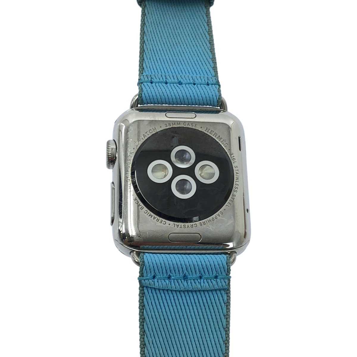 HERMES / エルメス Apple Watch / アップルウォッチ 38mm ステンレススチール 第1世代 A1553 シンプルトゥール ツイル ベルト