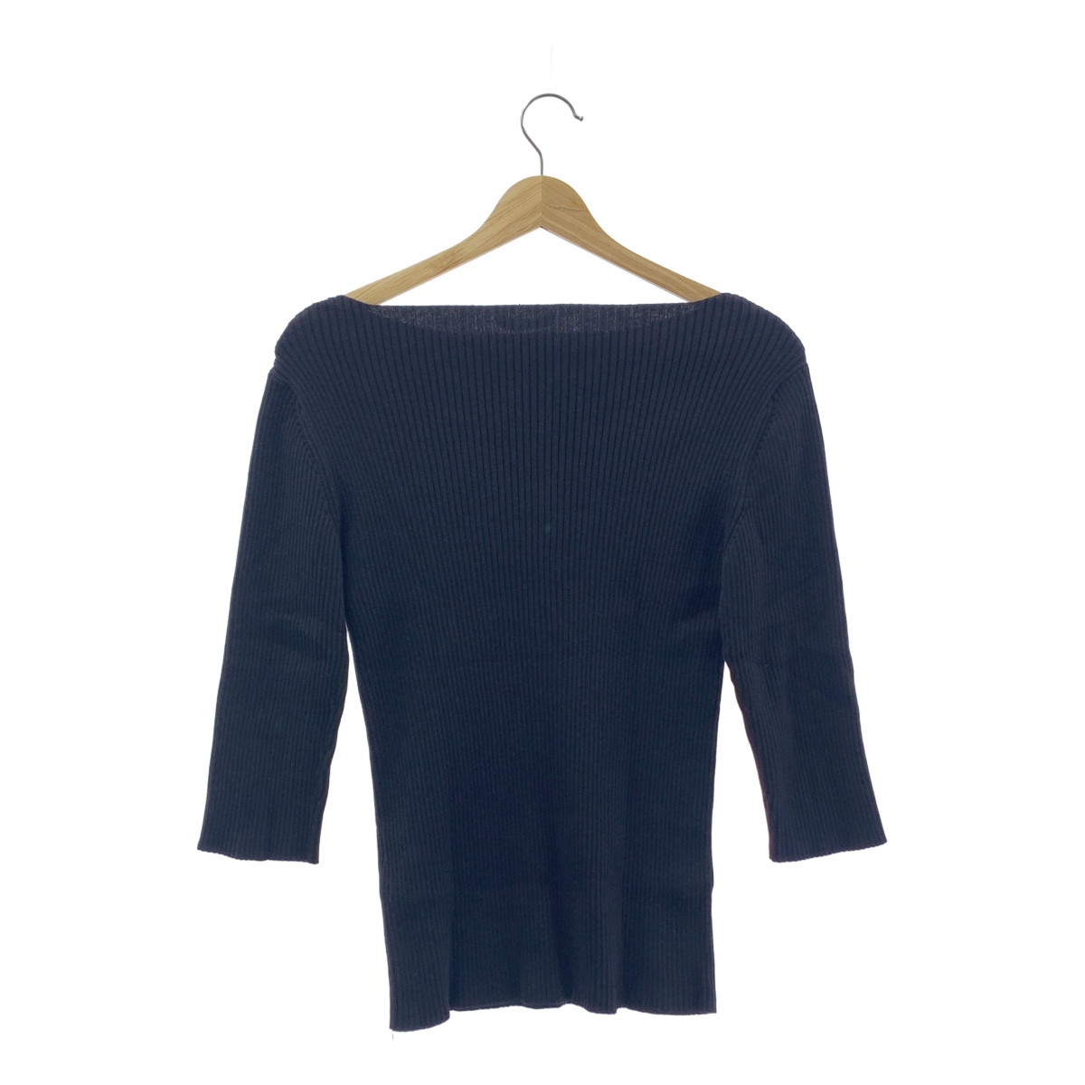 Deuxieme Classe / ドゥーズィエムクラス EVERYDAY I LIKE EVERYDAY KNIT リブ 七分袖 ニット