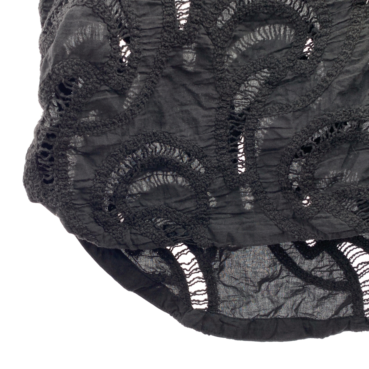 Whim Gazette / ウィムガゼット セットアップ エンブロイダリーフレンチスリーブシャツ / ウエストゴム イージー パンツ