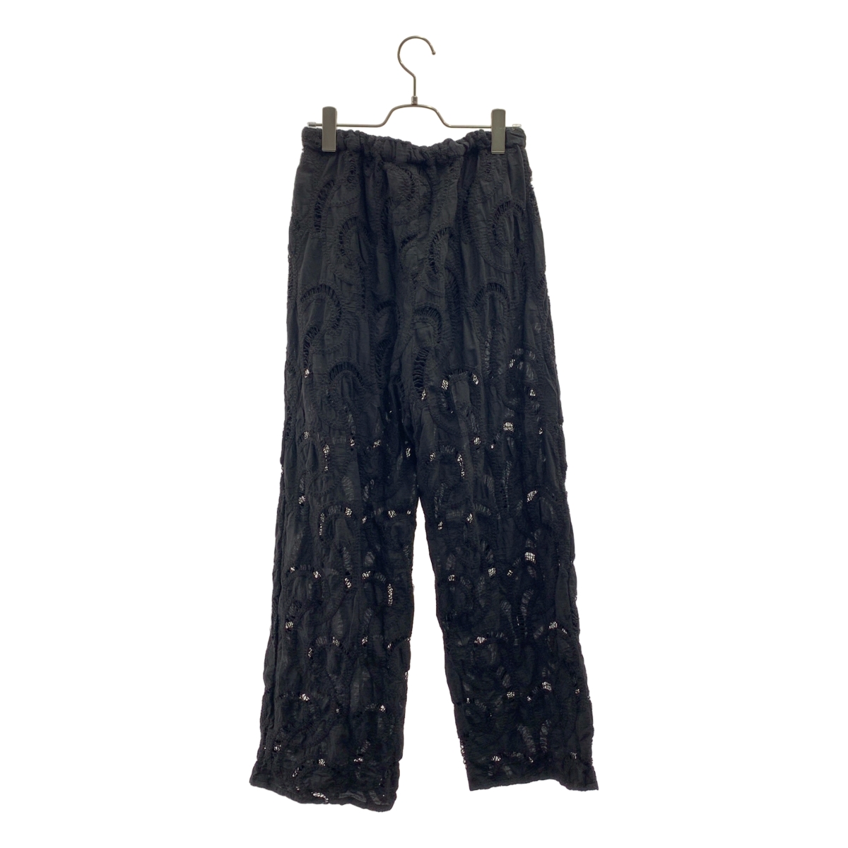 Whim Gazette / ウィムガゼット セットアップ エンブロイダリーフレンチスリーブシャツ / ウエストゴム イージー パンツ