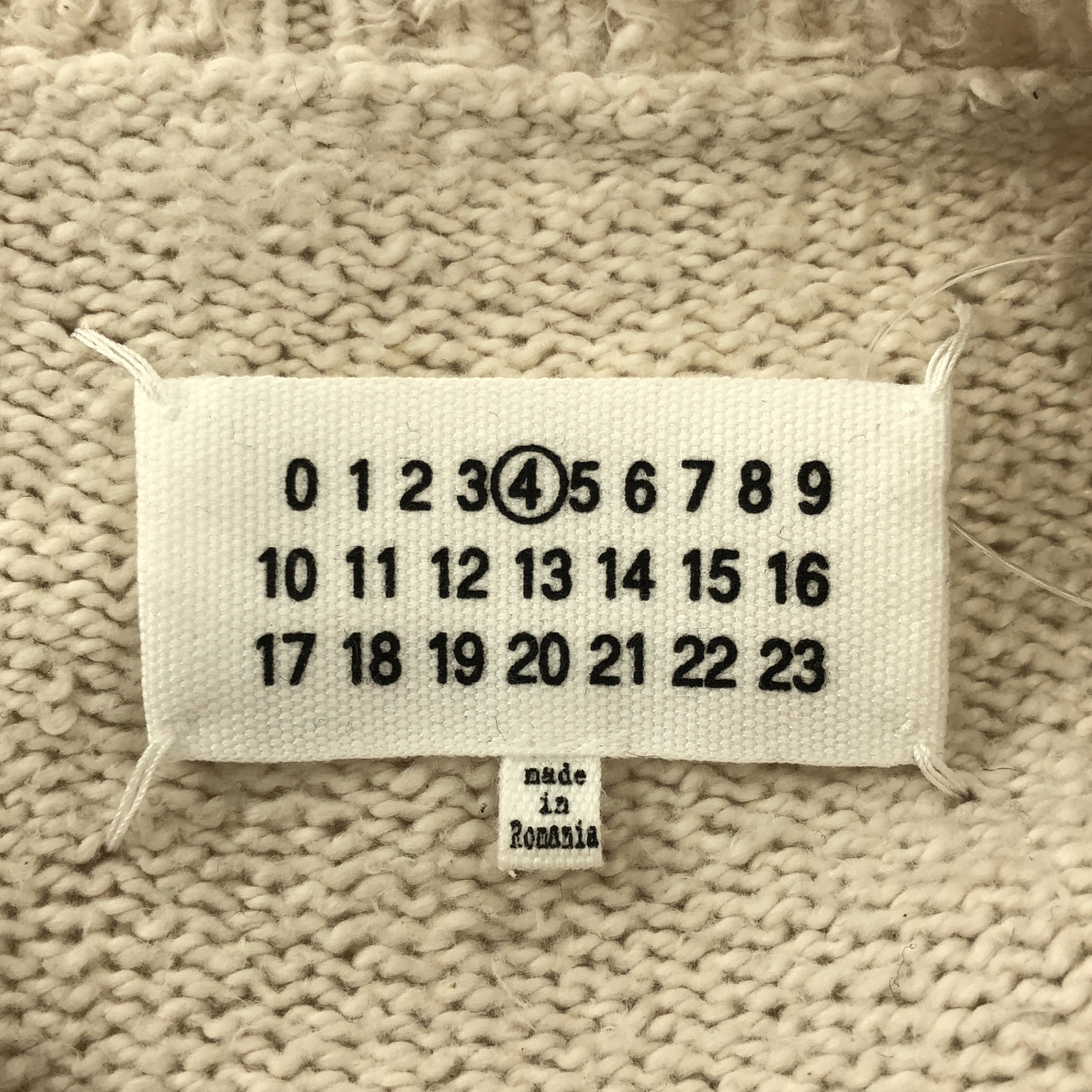 Maison Margiela / メゾンマルジェラ コットン混 オーバーサイズ クルーネック ニット