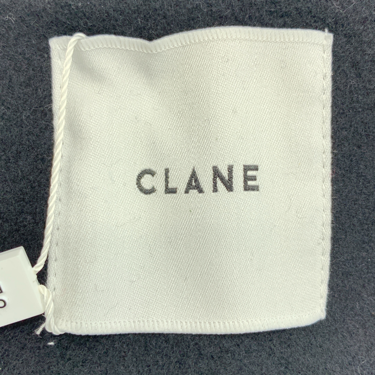 CLANE / クラネ RIB COLLAR WOOL LONG COAT / エリリブニットシングルコート / 総裏地