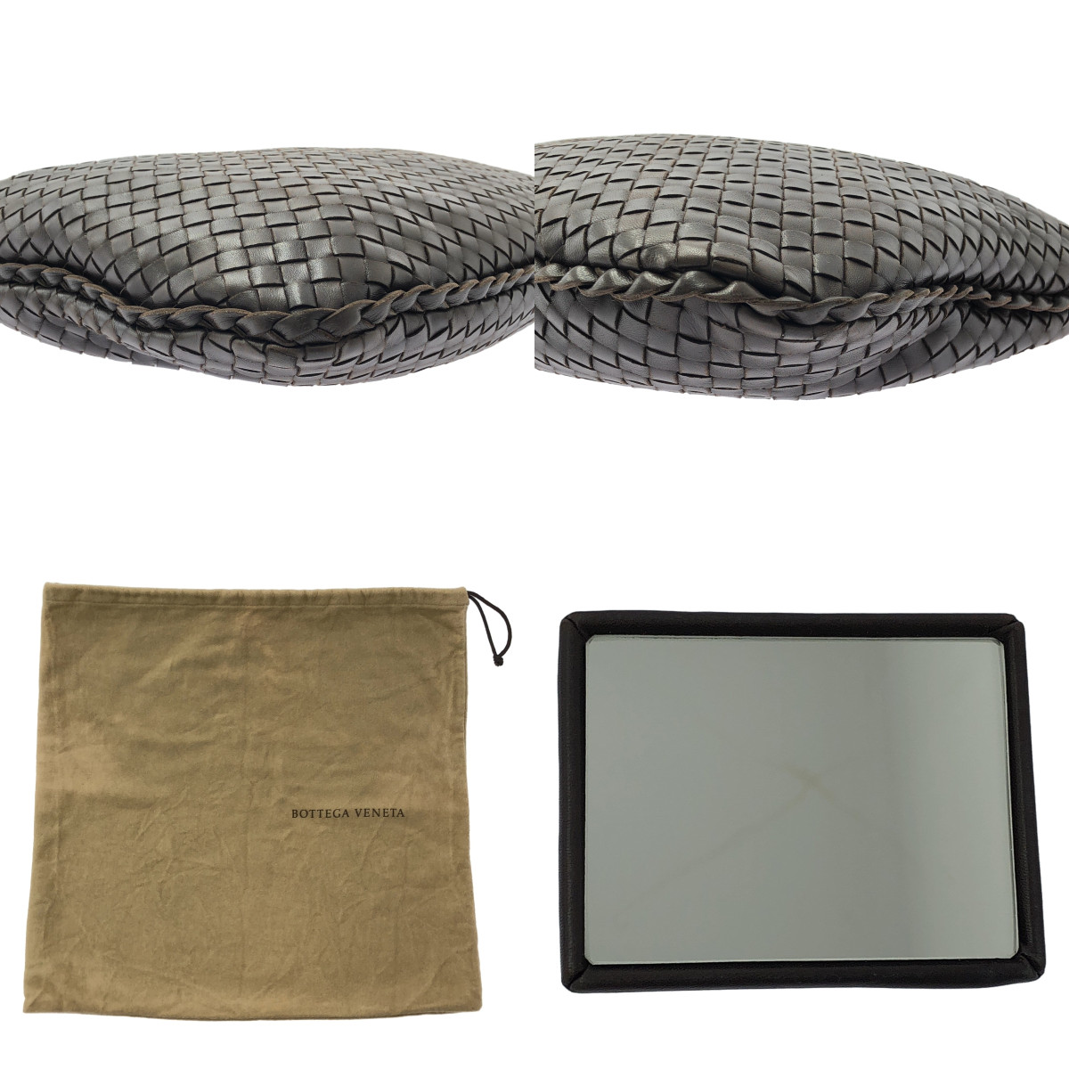 BOTTEGA VENETA / ボッテガヴェネタ ホーボー イントレチャート レザー ショルダーバッグ