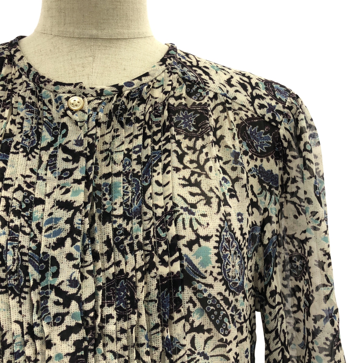 ISABEL MARANT ETOILE / イザベルマランエトワール レーヨン ペイズリー 総柄 フレアワンピース