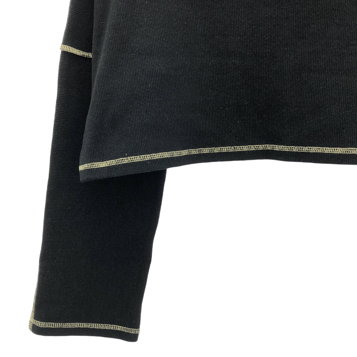 BASErange / ベースレンジ CAMER PULLOVER FCPU RIB WI23 クロップド リブ トップス