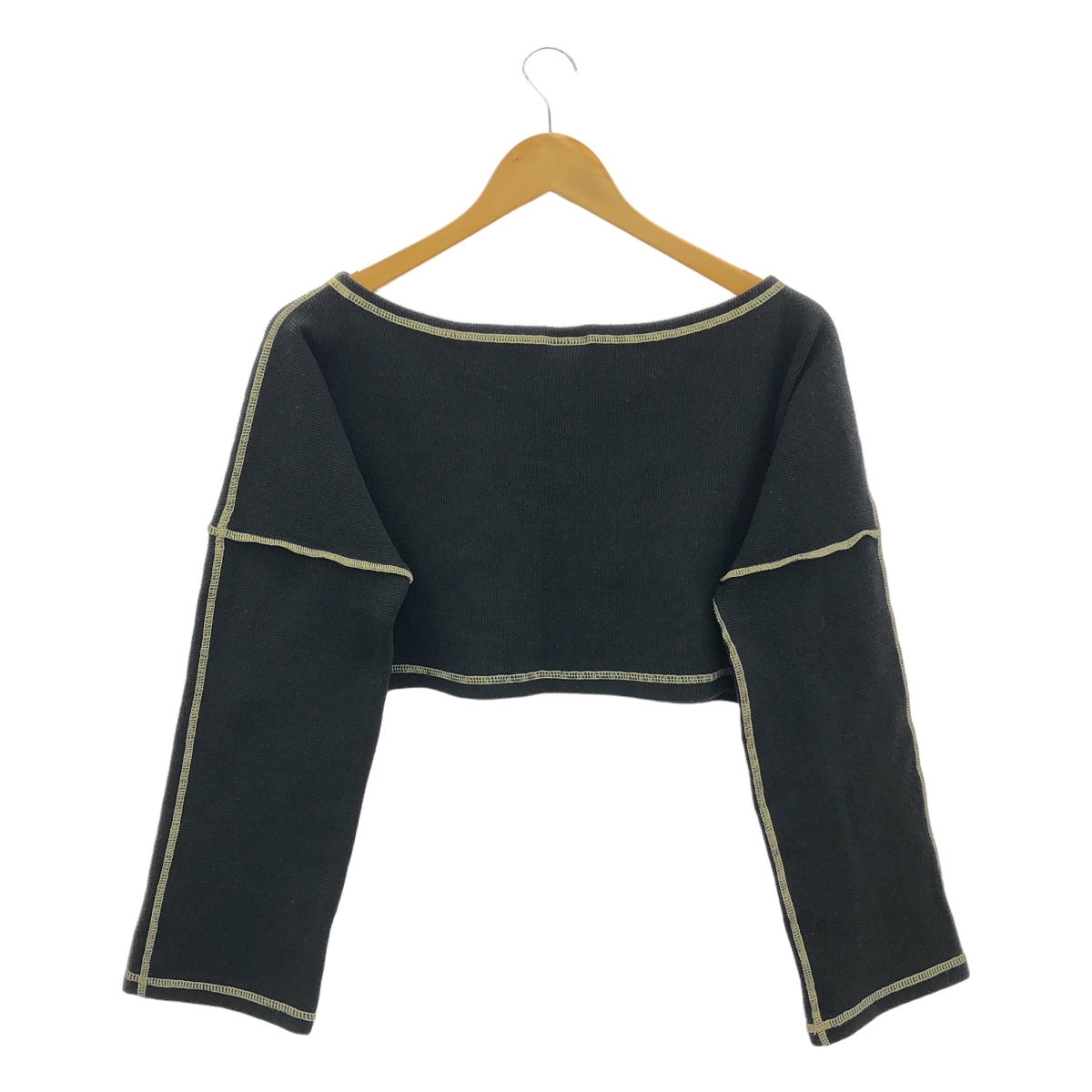 BASErange / ベースレンジ CAMER PULLOVER FCPU RIB WI23 クロップド リブ トップス