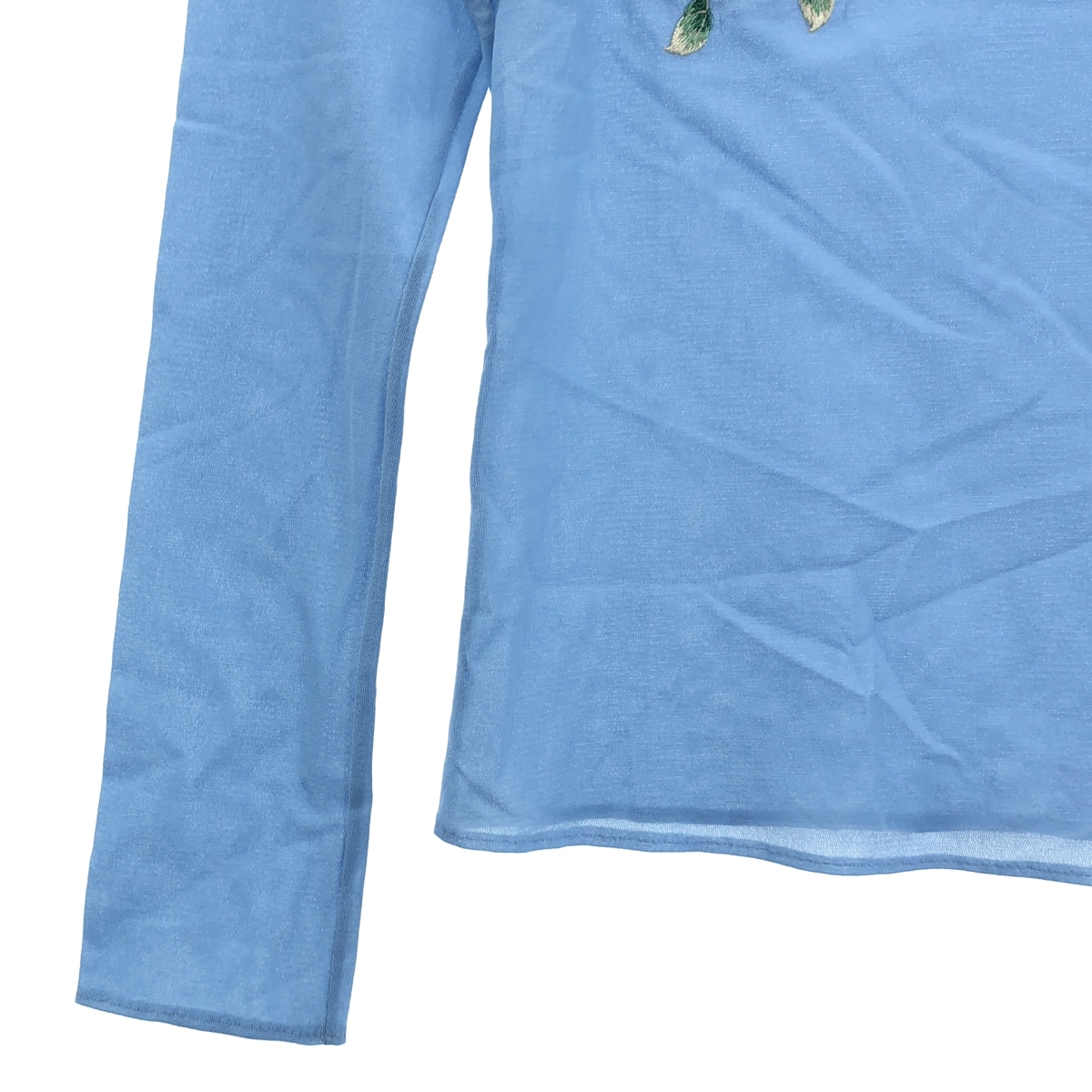 VIVIENNE TAM / ヴィヴィアンタム フラワー エンブロイダリー ハイネック チャイナ ブラウス