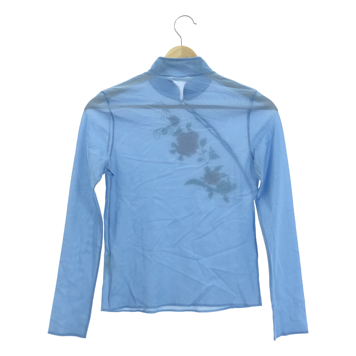 VIVIENNE TAM / ヴィヴィアンタム フラワー エンブロイダリー ハイネック チャイナ ブラウス