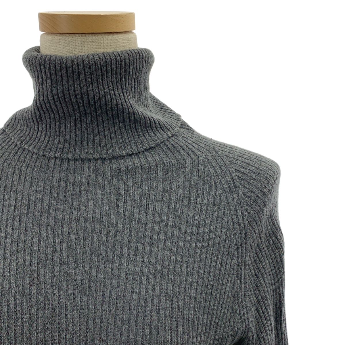 Yohji Yamamoto FEMME / ヨウジヤマモトファム バイカラー タートルネック リブニット