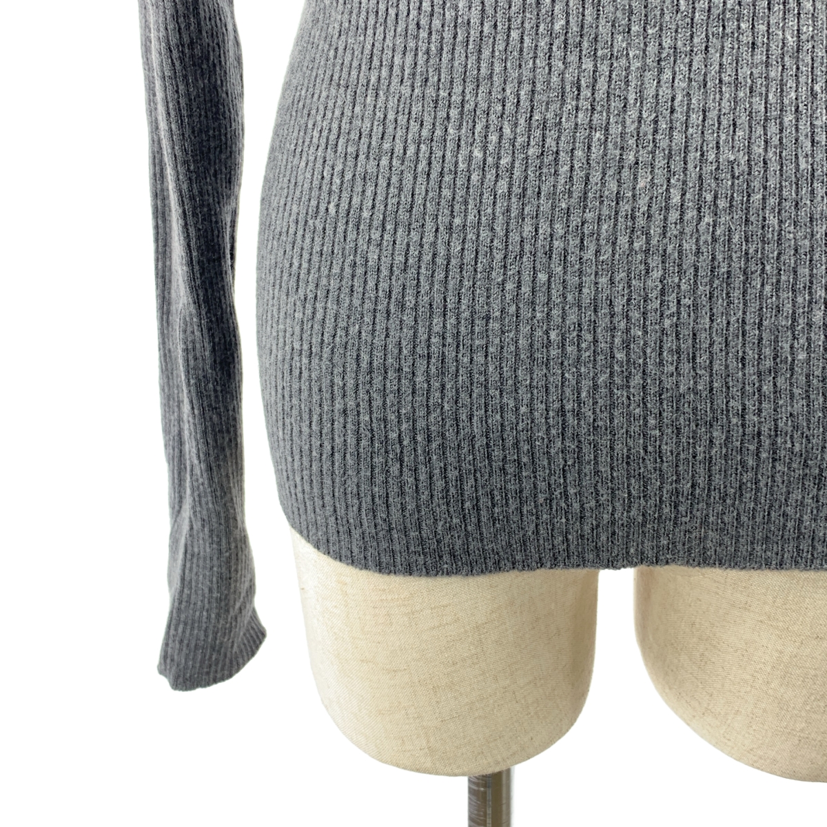 Yohji Yamamoto FEMME / ヨウジヤマモトファム バイカラー タートルネック リブニット