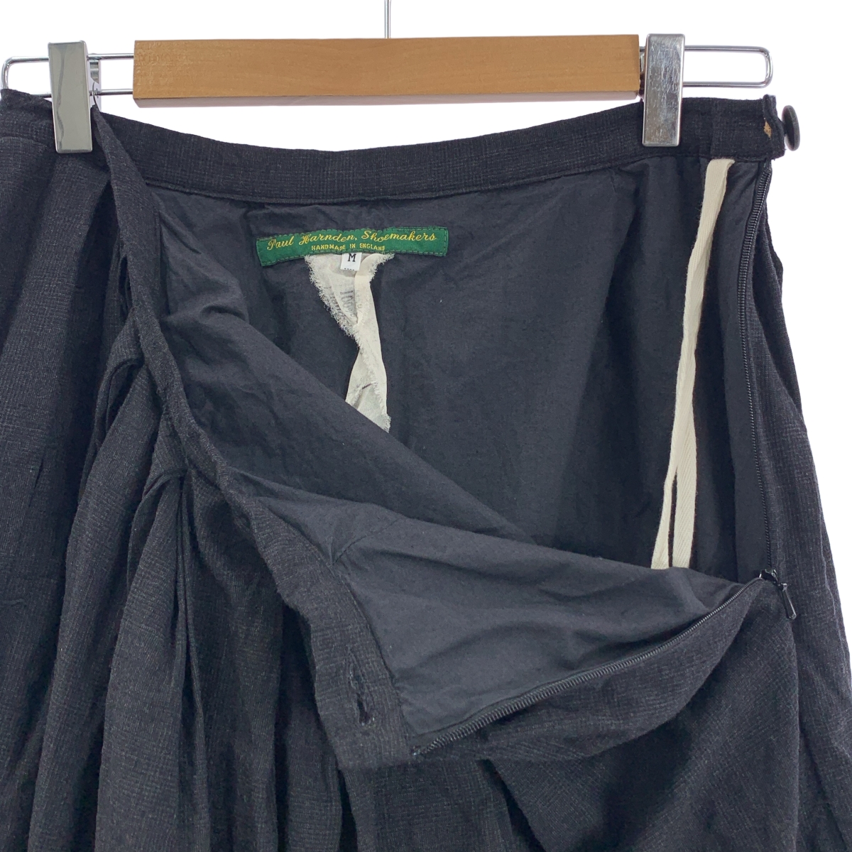 Paul Harnden / ポールハーデン wool cashmere skirt / カシミヤ ブレンド ギャザー ボリューム スカート / 裏地付き