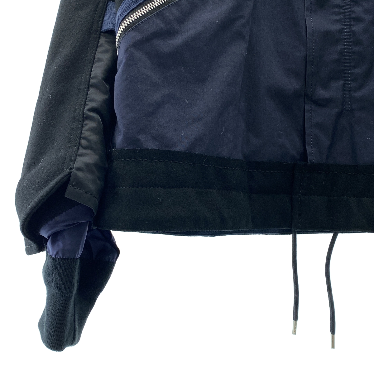 sacai / サカイ 異素材切替 ハイブリッド ミリタリージャケット
