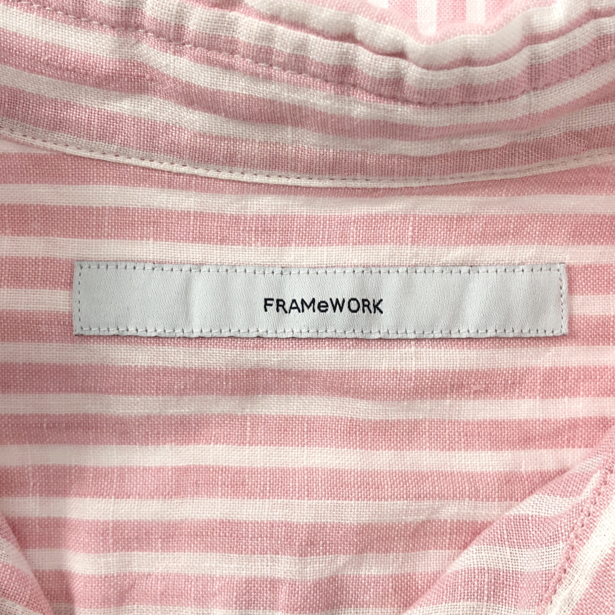 Framework / フレームワーク フレンチリネンレギュラーカラーシャツ ブラウス