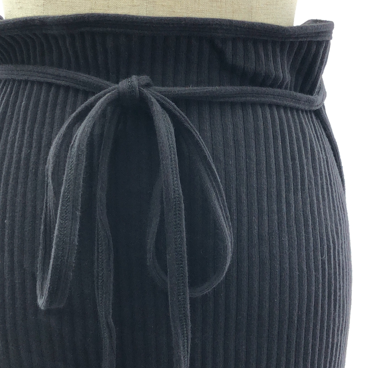 BASErange / ベースレンジ BRIG SKIRT / リブ ラップ 巻きスカート