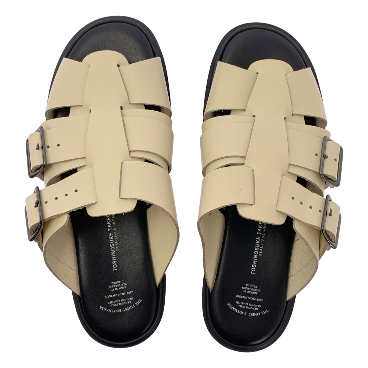 その他 レザー ダブルストラップ サンダル シューズ