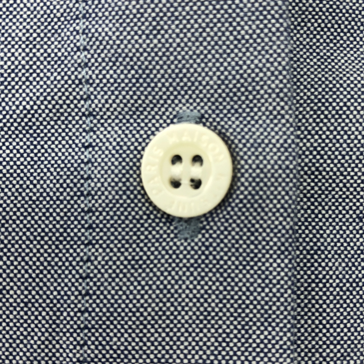 MAISON KITSUNE / メゾンキツネ コットン エンブロイダリー ロゴボタン シャツ ブラウス