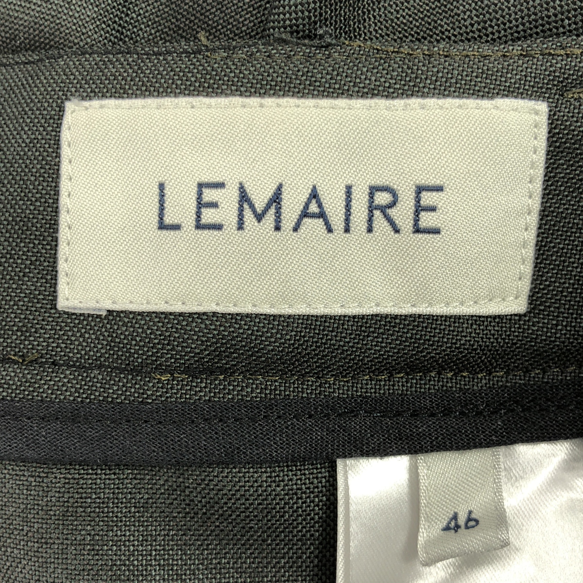 LEMAIRE / ルメール 2PLEATS PANTS ウール ポリエステル 2プリーツ スラックス パンツ