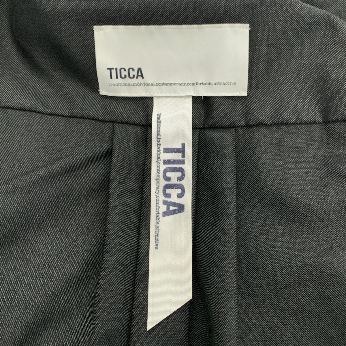 TICCA / ティッカ バンドカラー シャツ ワンピース
