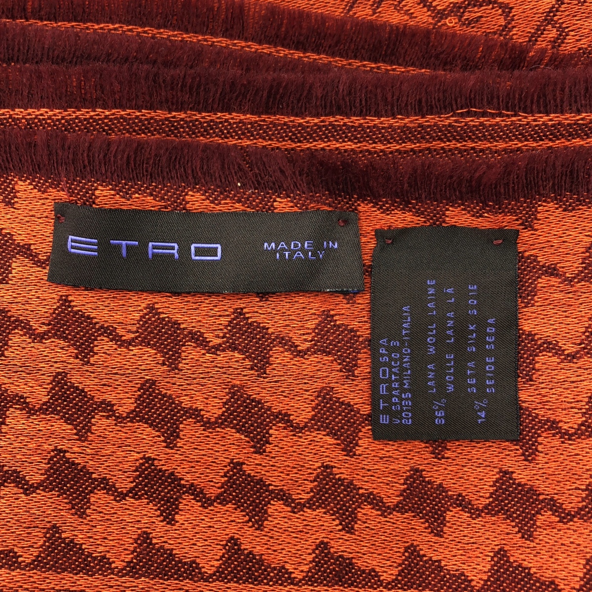 ETRO / エトロ ウール ペイズリー柄 ストール