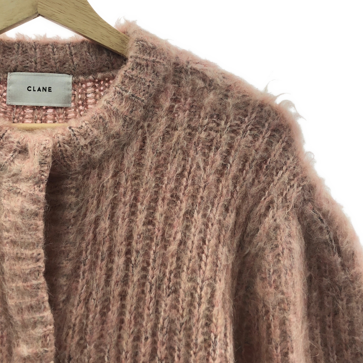 CLANE / クラネ COLOR MOHAIR SHAGGY CARDIGAN / モヘヤ ウール ニット オーバー カーディガン