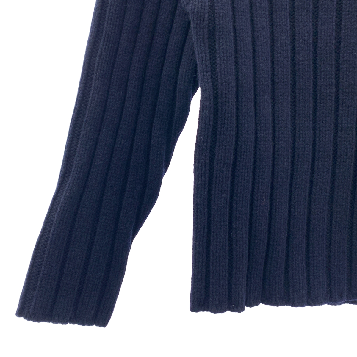 PATOU / パトゥ ウール ワンポイントロゴ ハイネック リブ ニット セーター