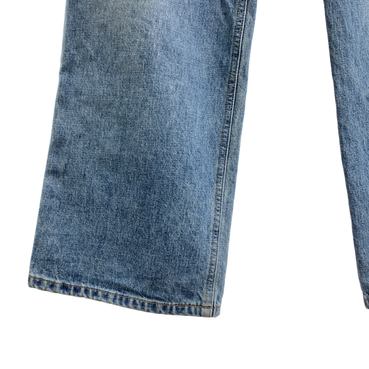 Deuxieme Classe / ドゥーズィエムクラス EVERYDAY I LIKE. / ロゴパッチ ホワイト タックバギーデニム パンツ