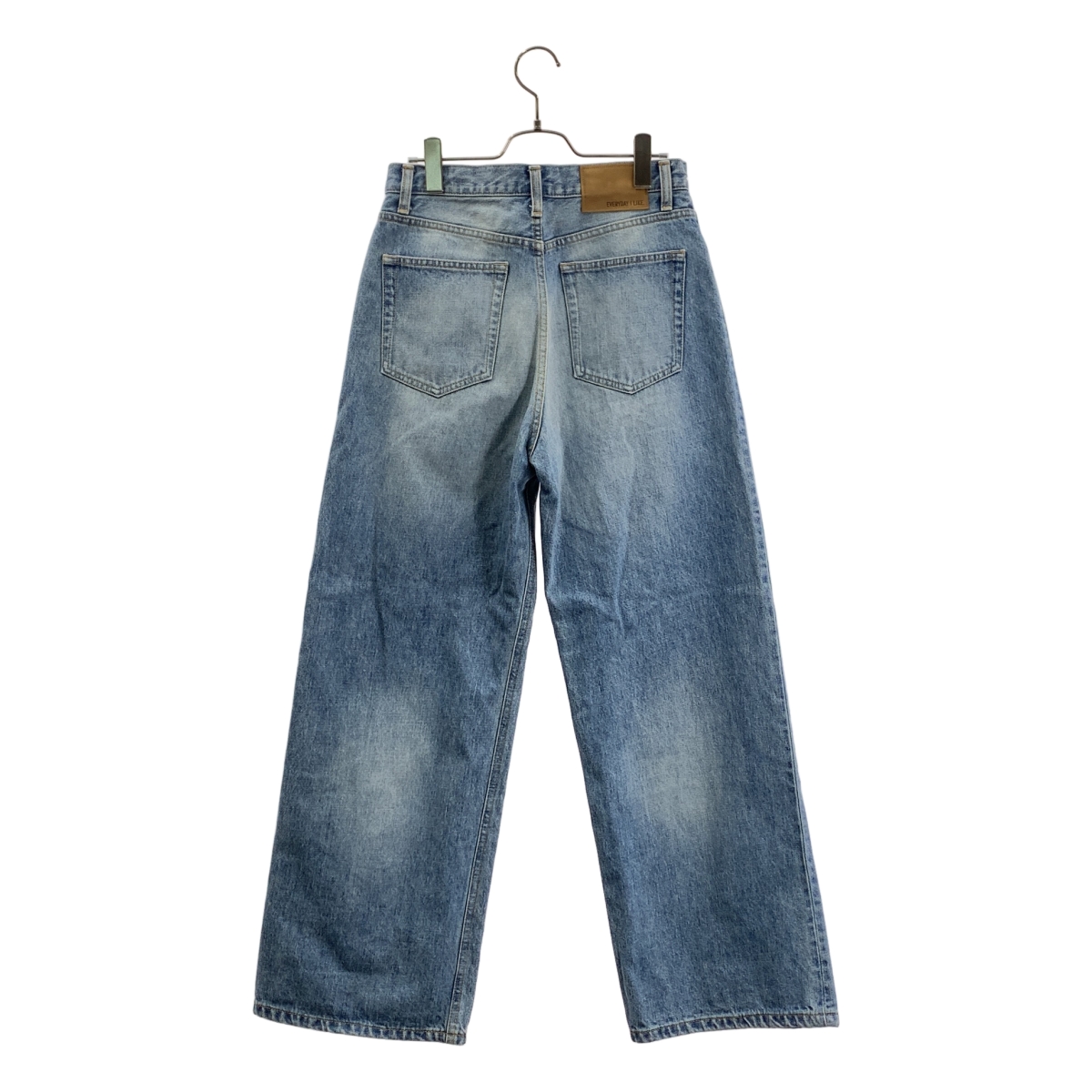 Deuxieme Classe / ドゥーズィエムクラス EVERYDAY I LIKE. / ロゴパッチ ホワイト タックバギーデニム パンツ