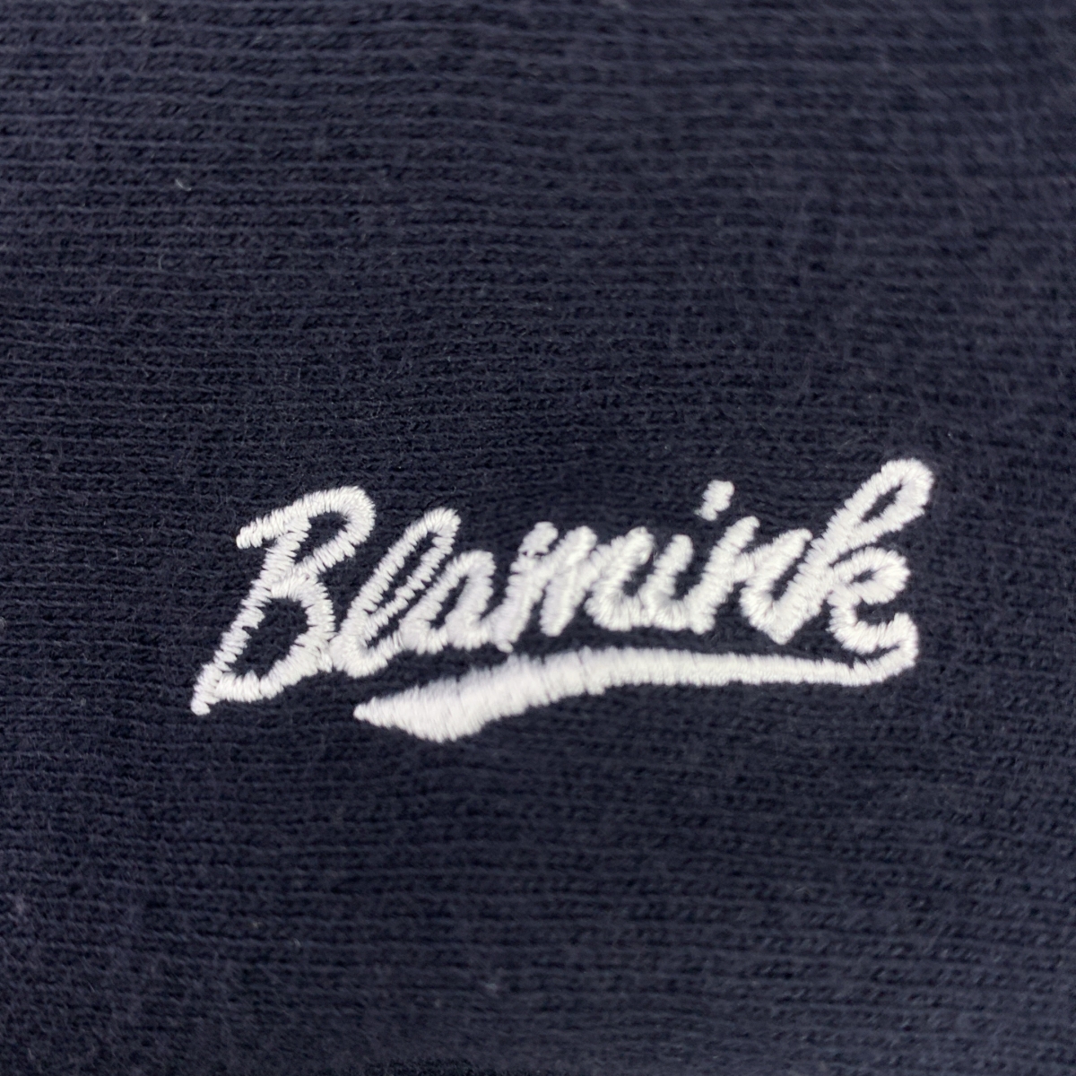 BLAMINK / ブラミンク 吊り裏毛素材スウェット / ワンポイントロゴ オーバートレーナー