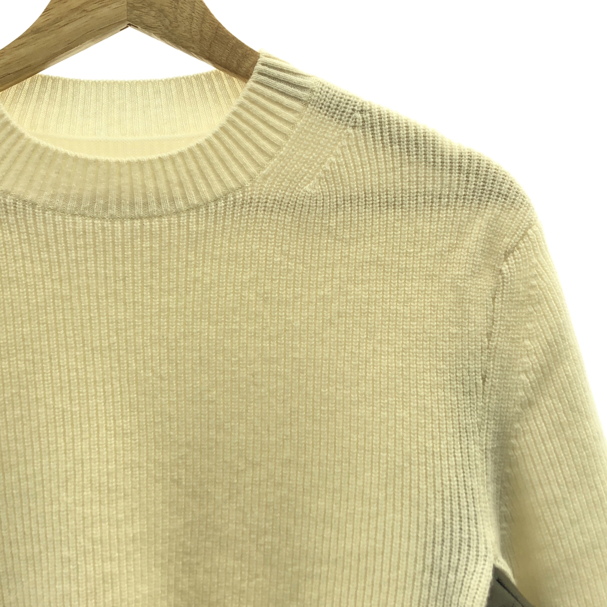 sacai / サカイ chalk stripe knit pullover / 異素材 ドッキング ニット プルオーバー
